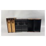 Book Decanters and Music Library Storage Boxes