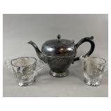 Vintage Cambridge Silver Overlaid Glasses & More