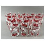 MCM License Plate Glass Highball Drinking Cups