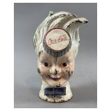 Vtg Cast Iron Coca-Cola Sprite Boy Bank