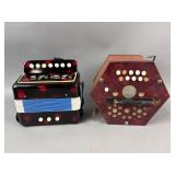 Pearl Scholer Conertina & Small Accordian