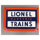 Vtg Metal Lionel Electric Trains Sign