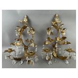 Italian Hollywood Regency Florentine Wall Sconces