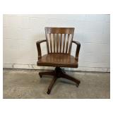 Antique Oak Swivel Bankerï¿½s Chair Sikes Co.