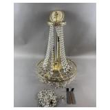 Beaded Crystal Wedding Basket Style Chandelier