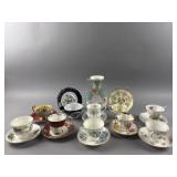 Vtg China Teacups & Saucers