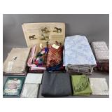 Vintage Fabric, Placemats, Sheets & More