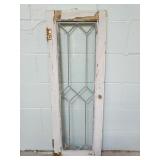 Vintage Leaded Glass Window