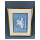 The Lady and the Unicorn Porcelain Print with COA