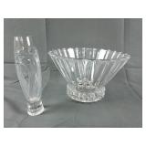 Rosenthal Crystal Bowl and Signed Vase