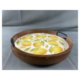 New Gourmet Basics Lemon Rotating Tray