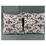 2 Purple Pillows