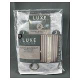 Pair of Luxe Living Blue Blackout Curtains