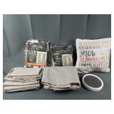 Sunblk 4 Panel Blackout Curtains, Pillow, and