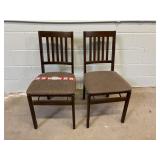 Pair of Stakmore Folding Chairs