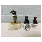 Occupied Japan Figurines & Signed Ron Lee Clown