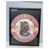 Framed Vintage Advertisement Label