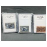 1893 Columbian Exposition 1c and 5c Stamps