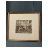 Signed Framed Material Art