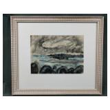 Harold Cohn Framed Watercolor