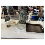 BRASS CANDLE LANTERN - PIE PLATES