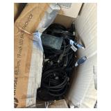BOX OF KEYBOARDS - USB CORDS - POWER CORDS