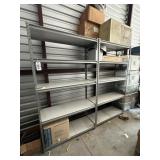 METAL & WOOD STORAGE SHELVES