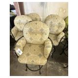 OUTDOOR SWIVEL CHAIRS W/CUSHIONS