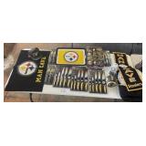 STEELERS MEMORABILIA - KNIVES - ORNAMENTS - CAP