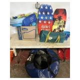 CAMPING TENT - BOOGIE BOARDS - WATER TOYS