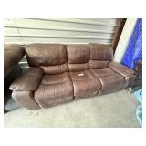 LEATHER RECLINING COUCH