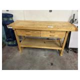 WOODEN WORK BENCH