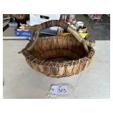 RUSTIC ANTLER BASKET