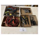 TOOLS - JUMPER CABLES - SCREW DRIVERS