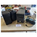 SHARP 5 DISC CD CHANGER - SPEAKERS