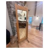 LARGE FLOOR MIRROR ON STAND