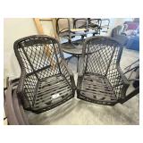 WICKER OUTDOOR SWIVEL CHAIRS