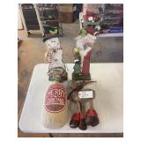 CHRISTMAS FIGURINES - BURLAP DECOR - REINDEER