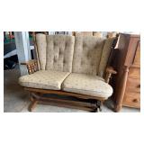 Wooden Double Seat Glider/Love Seat -good shape