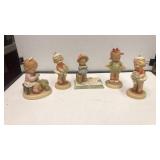 5 Lucie Attwell Figurines - Memories of Yesterday