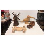 4 Wooden Sculptures