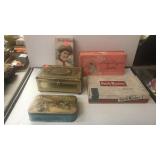 Lot of vintage advertising boxes. Candy.  Cigar.