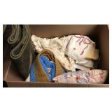 Lot of misc linens.  Some Hand made, tatted,