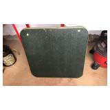 Metal Card Table with Fabric Top