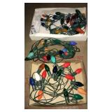 3 Strands large bulb Christmas lights.