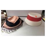 2 vintage hats.  In box
