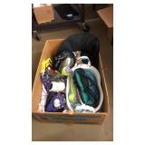 Box Lot of Halloween Items, Cassette Tape Care