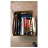 Lot of Books, Picture Frames, and Portfolio?
