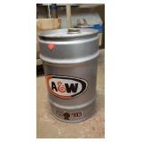 Vintage Metal A&W Keg