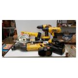 Dewalt Tools (4), Extra Batteries (2), Charger